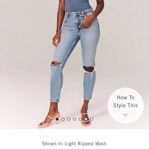 Abercrombie & Fitch distressed skinny jeans